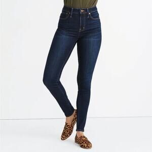 Madewell Larkspur Wash Tencel Denim Edition Curvy High Rise Skinny Jeans 35